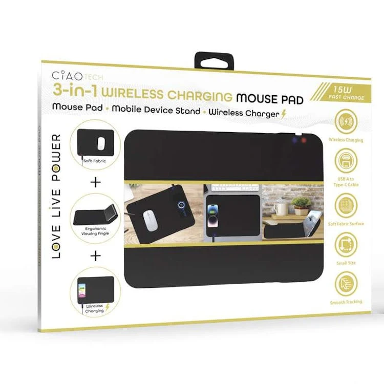 3-in-1 Wireless Charging Mouse Pads 1