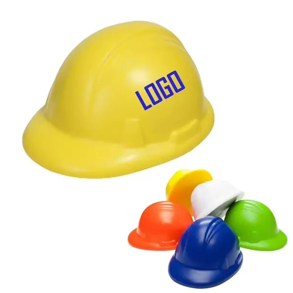 Safety Helmet Shaped Pu Stress Reliever Ball 1