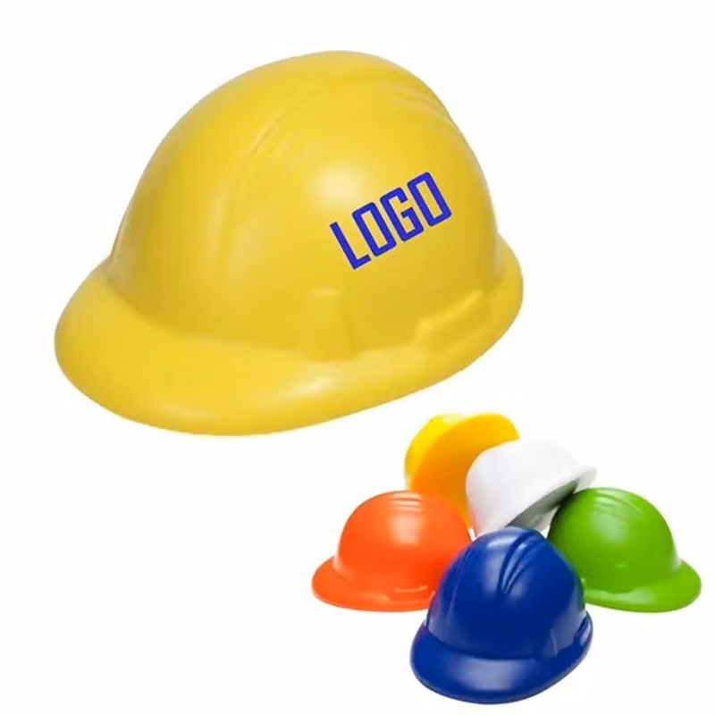 Safety Helmet Shaped Pu Stress Reliever Ball