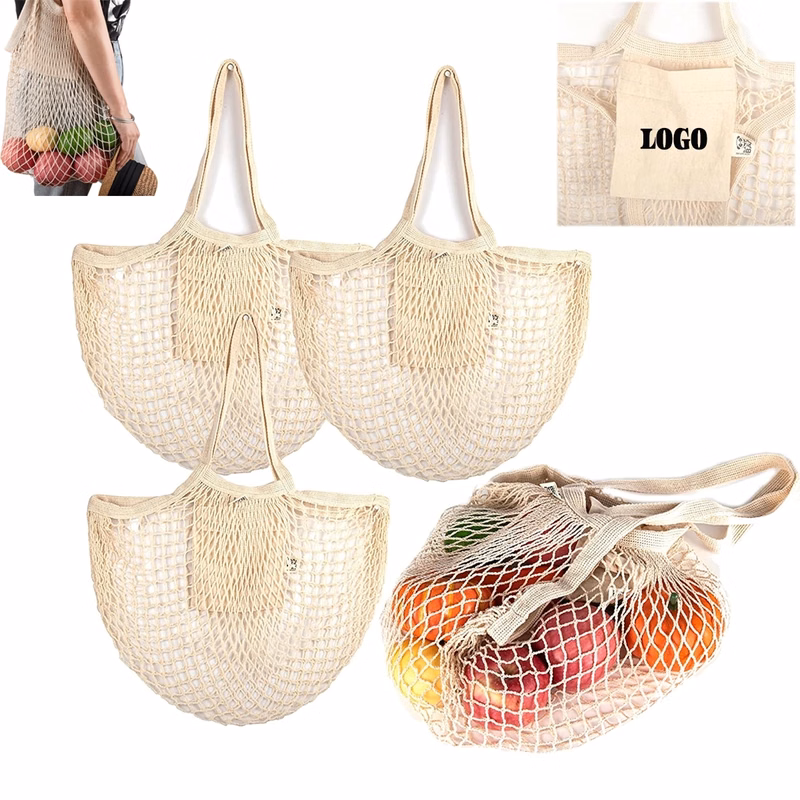 Reusable Cotton Mesh Grocery Bags