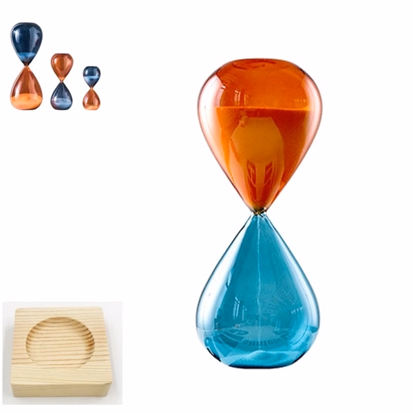 Multi-Colored Water Drop Hourglass, Colorful Glass