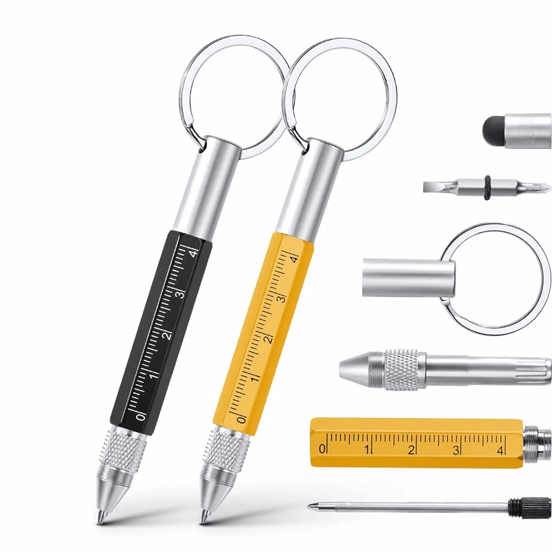 6 In 1 Multitool Tech Tool  Key Ring Screwdriver Pen