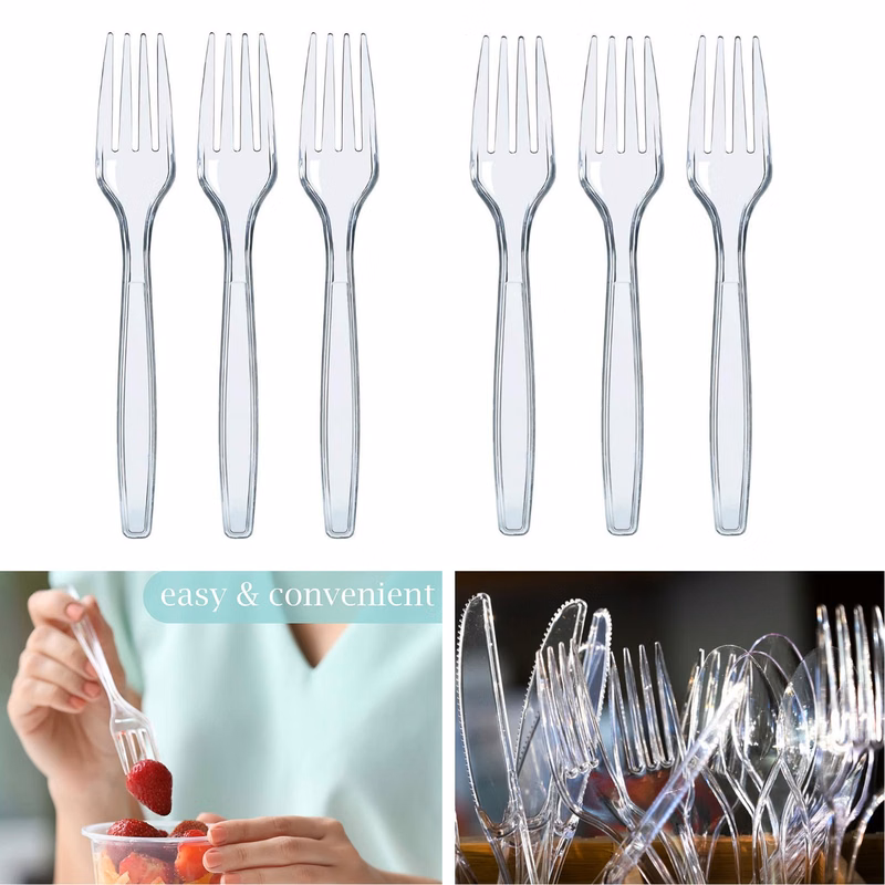 Disposable Gold Plastic Fork