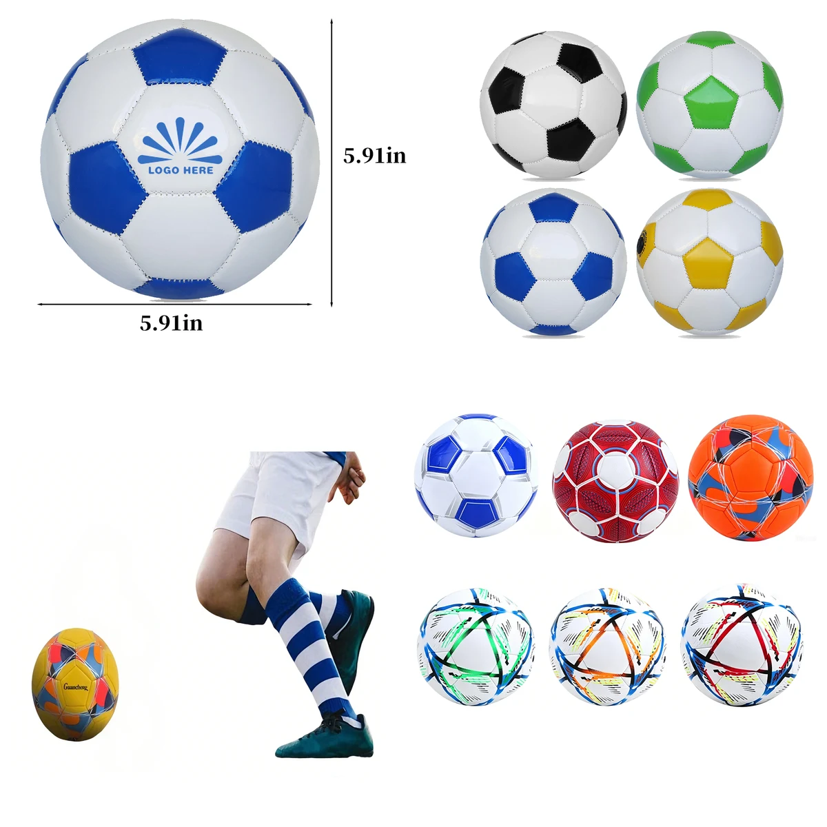 Size 2 PVC Football For Kids Sports Training 1