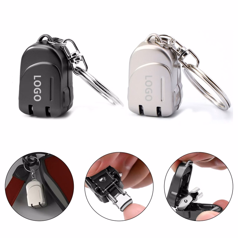 Travel Folding Nail Clipper Keychain