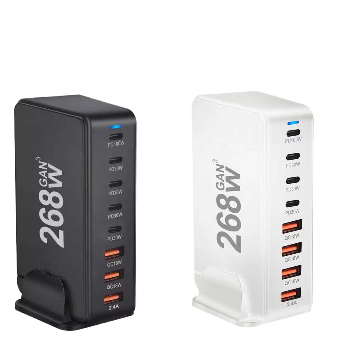 8-Port USB Speed Charge Station - 268 W 1