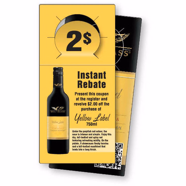 12pt Cardstock Bottle Neck Tag 2.5" x 5.25" 4 Colour Process Both sides