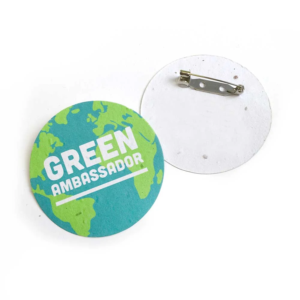 Single-Sided 2" Circle Seed Paper Button Badges 1