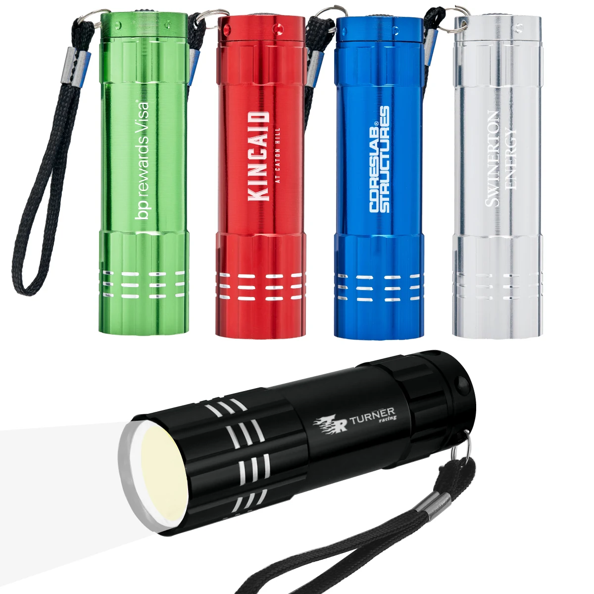 Spectre COB LED Aluminum Flashlight w/Strap 1