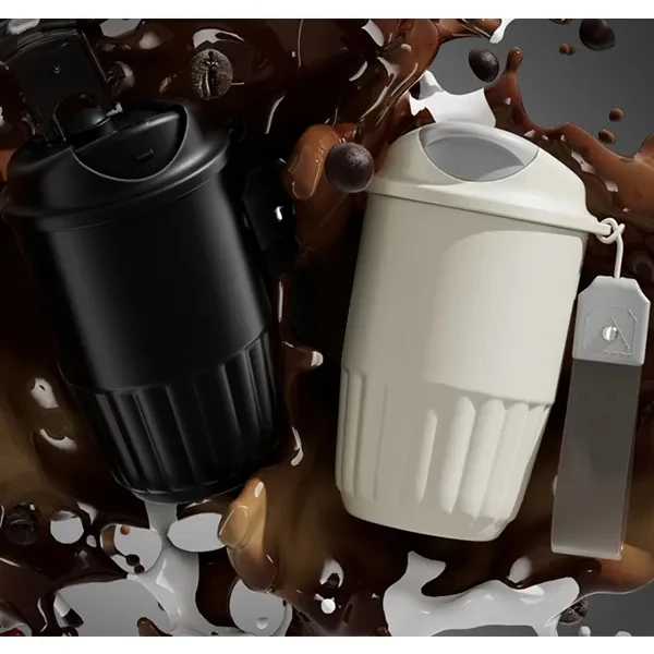 410ml Ceramic Vacuum Bottle, custom water bottle with logo imprint 1