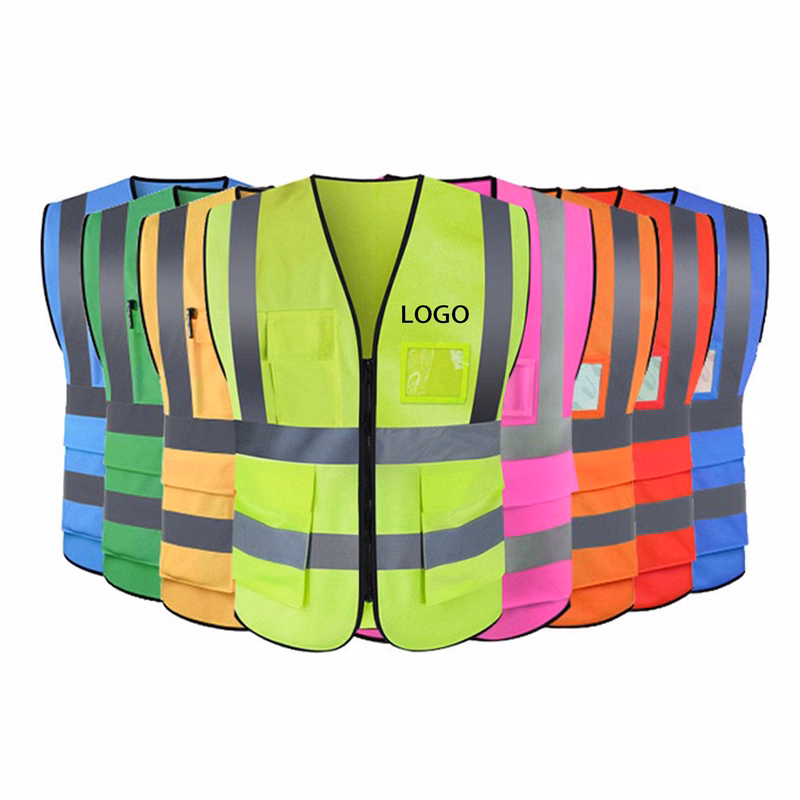 Safety Reflective Vest With Pocket MOQ 1pcs