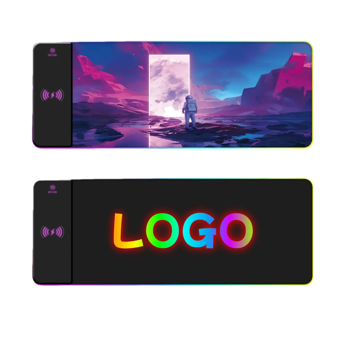 Wireless Charging Mouse Pad With RGB Luminous Effect 1