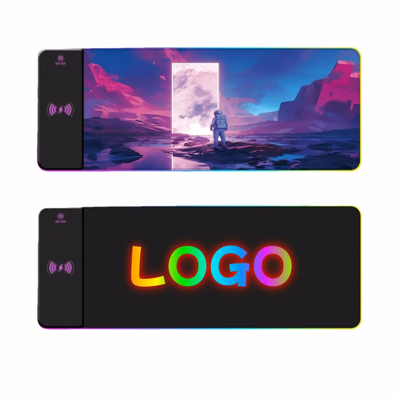 Wireless Charging Mouse Pad With RGB Luminous Effect