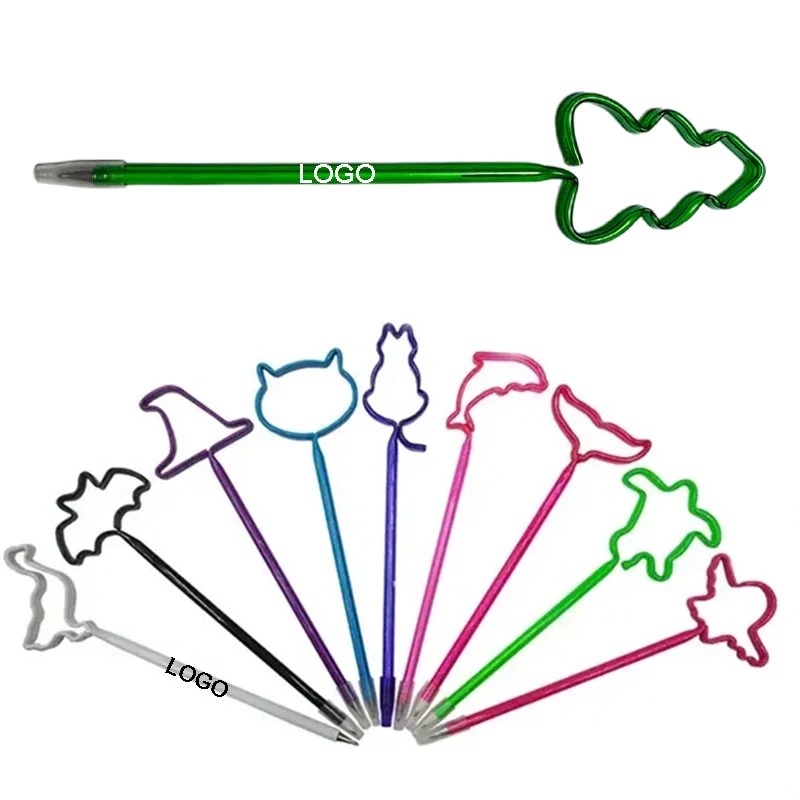 Different Shaped Plastic Bent Pen 1