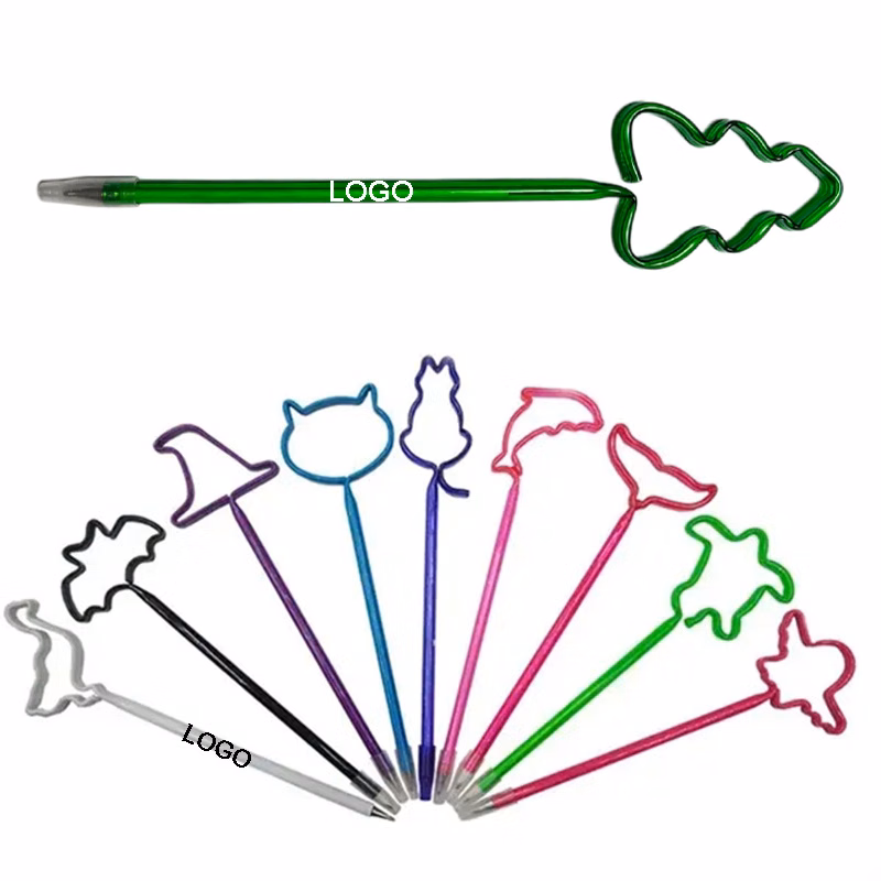 Different Shaped Plastic Bent Pen