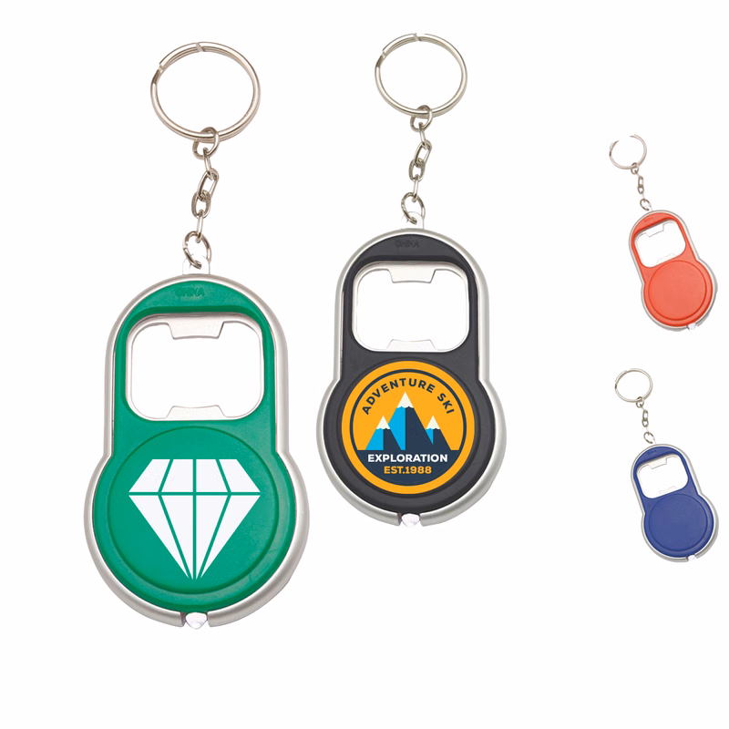 Bottle Opener Keychains With LED Light