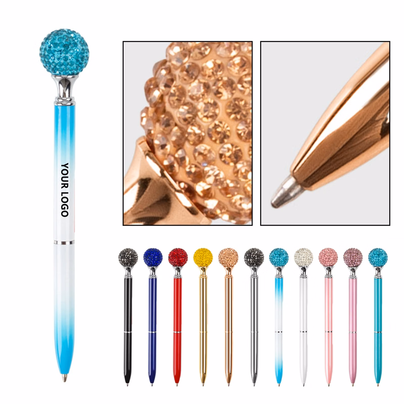 Diamond Ball Metal Ballpoint Pen