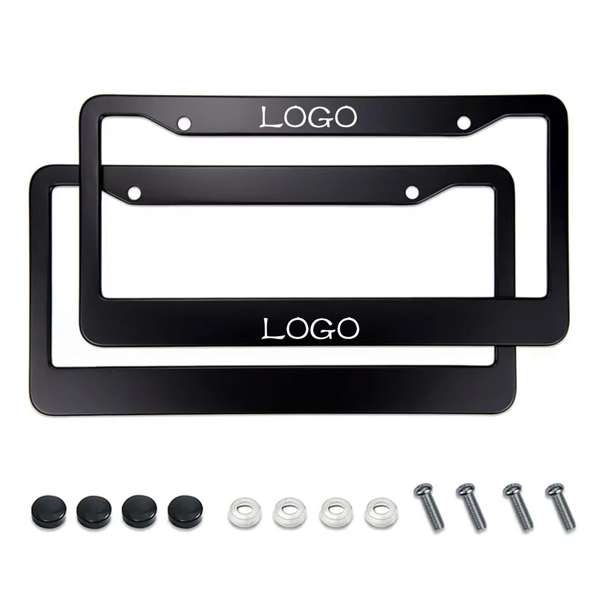 Aluminum Alloy License Plate Frame Kit 1