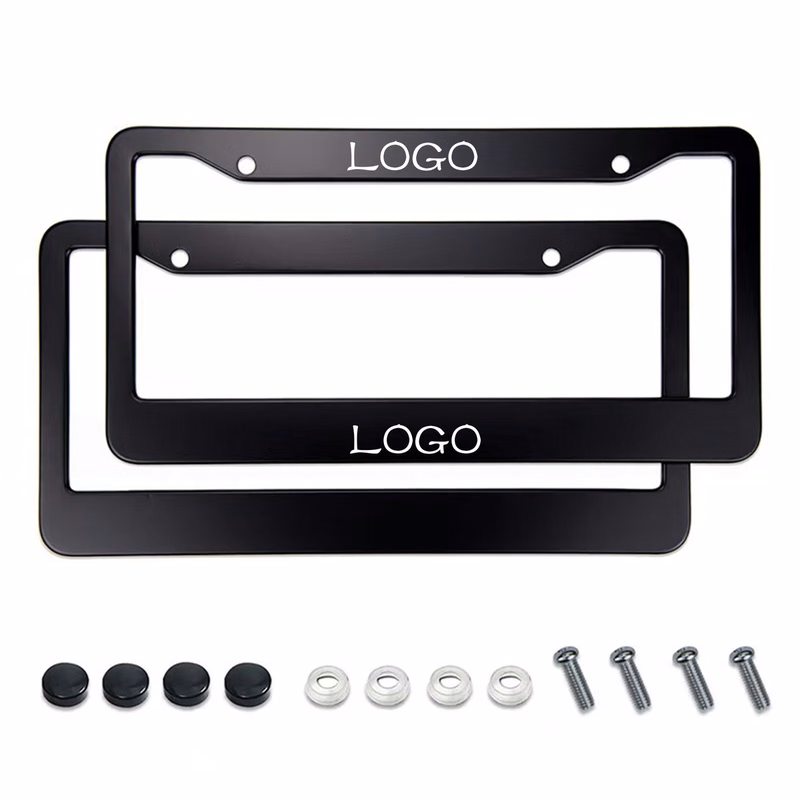 Aluminum Alloy License Plate Frame Kit