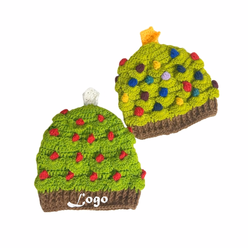 Christmas Knit Beanie Hat Winter Cap
