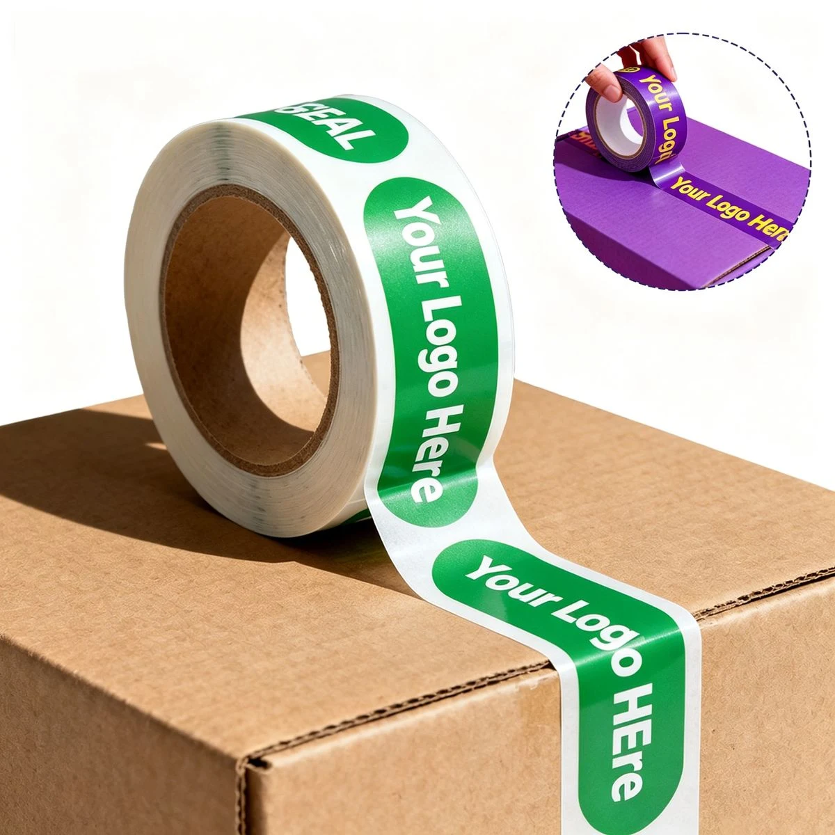 Custom Printed BOPP Packaging Tape with Business Logo 1