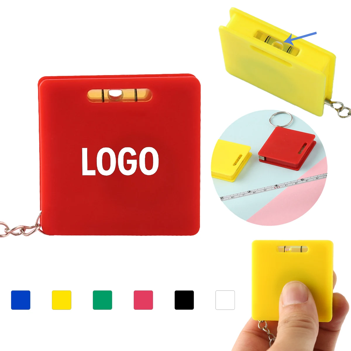 Compact Auto-Retract Measuring Tape Keychain 1