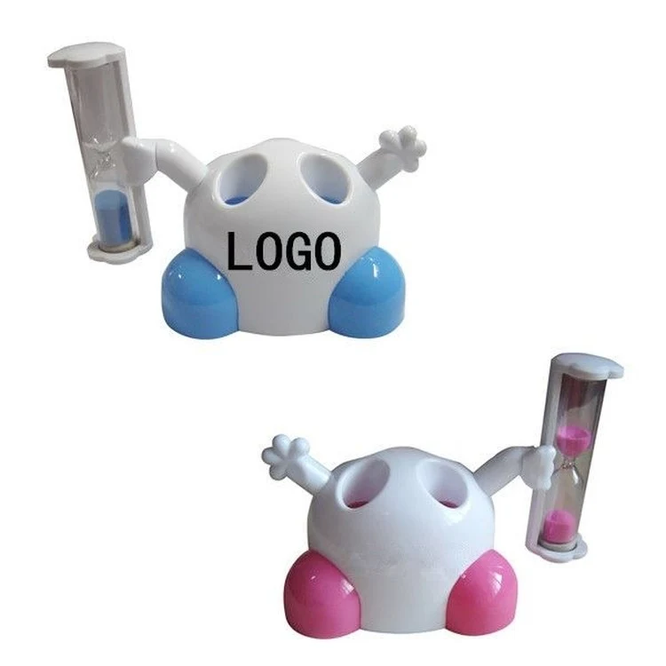 Hourglass Timer Toothbrush Holder 1