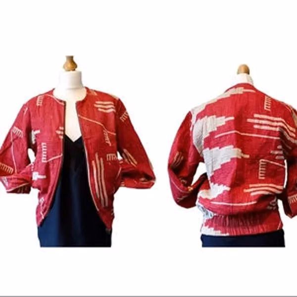 Vintage Ladies Bomber Indian Cotton