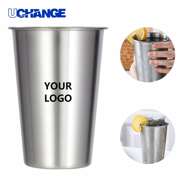 Stainless Steel Pint Cup 12 Ounce Polished Finish