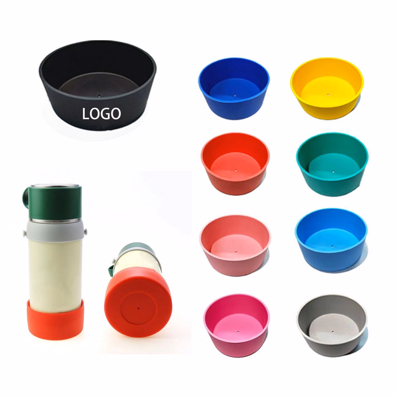 MOQ 20 36-40oz Silicone Non-Slip Heat-Proof Cup Sleeve