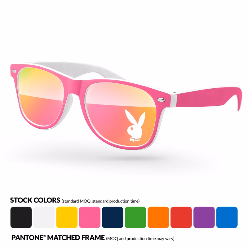 2-Tone Retro Mirror Sunglasses