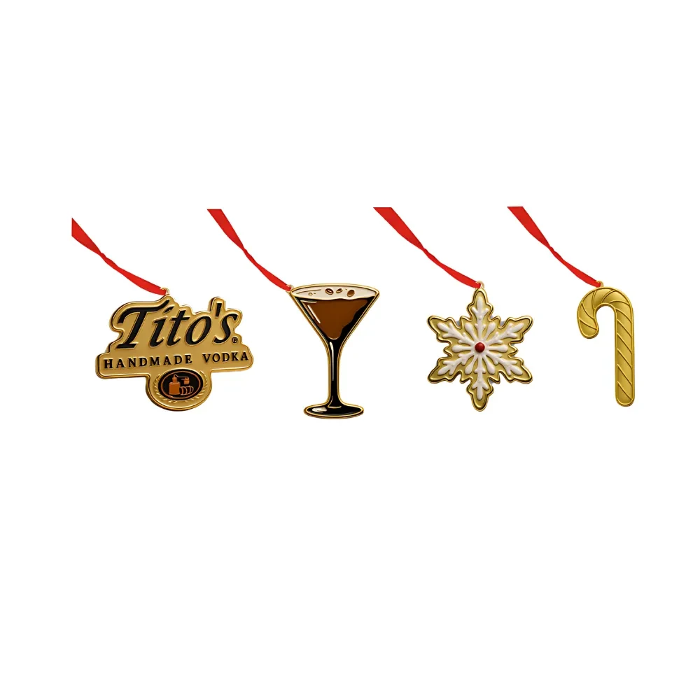 4-Pack Custom Molded Enamel Christmas Ornaments 1