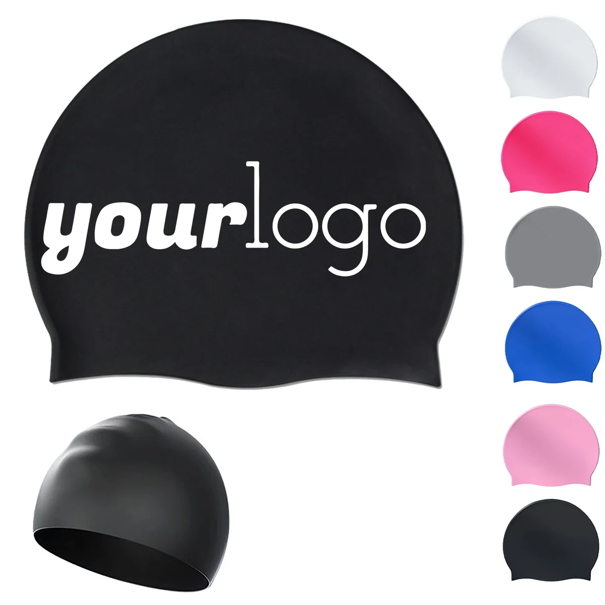 Elastic Silicone Swim Cap 1