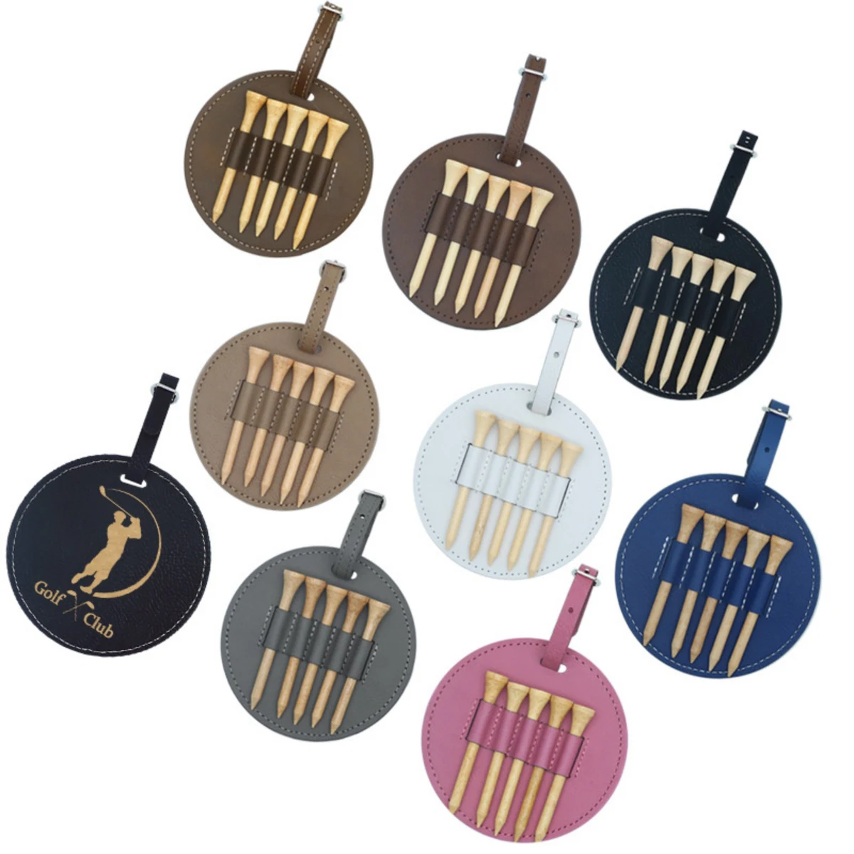Golf Tee Holder With 5 Tees 1