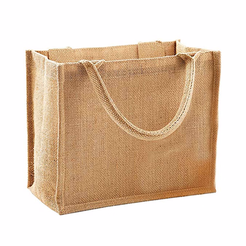Natural Jute Burlap Tote Bags