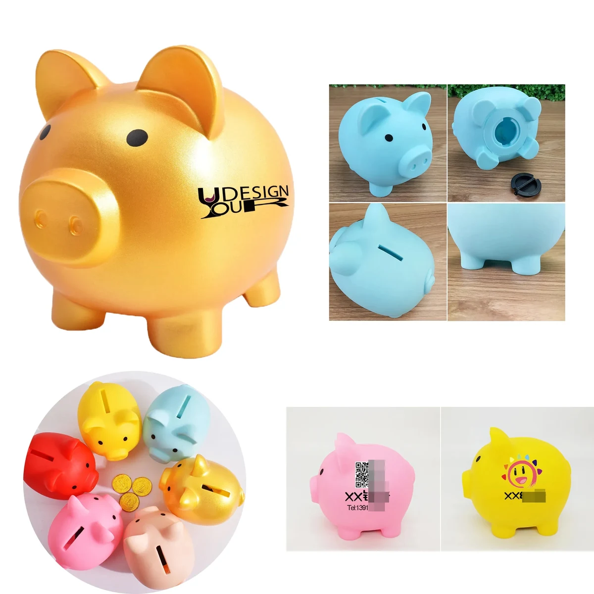 Custom Logo Piggy Money Box For Kids 1