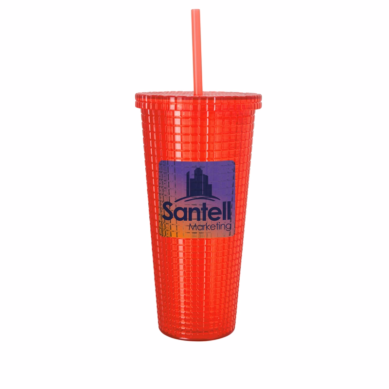 Good Value™ Square-Pattern Double-Wall Tumbler - 23 oz.