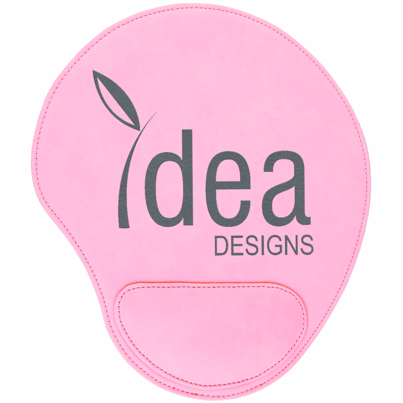 Pink Leatherette Mouse Pad