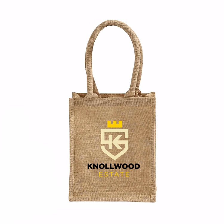 Burbank Book Jute Tote Bag