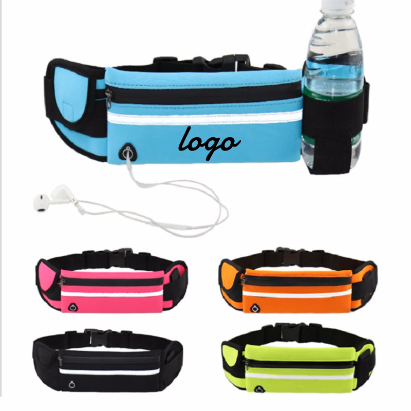 Colorful Reflective Sports Hydration Waist Packs