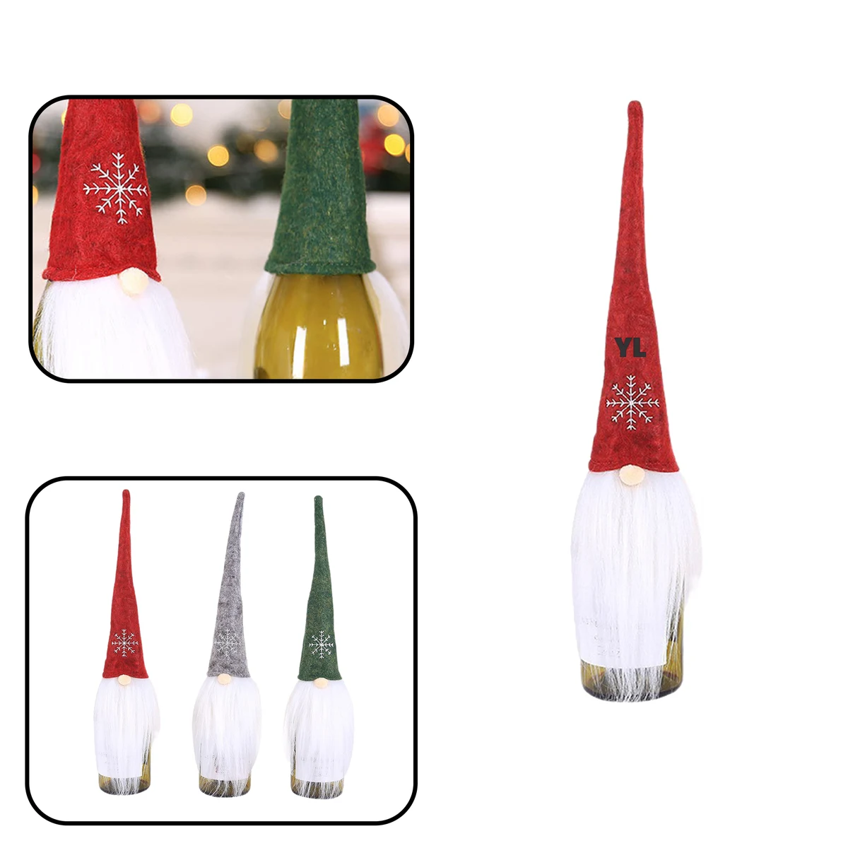 MOQ 30 PCS Wine Bottle Santa 1