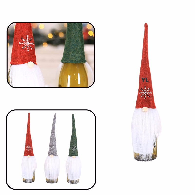 MOQ 30 PCS Wine Bottle Santa
