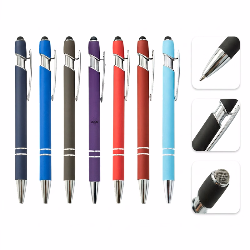 Soft Grip Retractable Ballpoint Pens