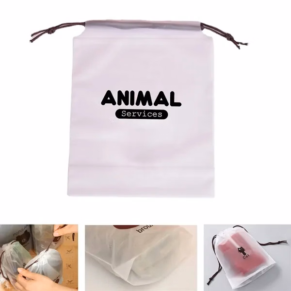 Custom EVA Waterproof Frosted Drawstring Tote Bag — Beach, Pool & Sports Gear