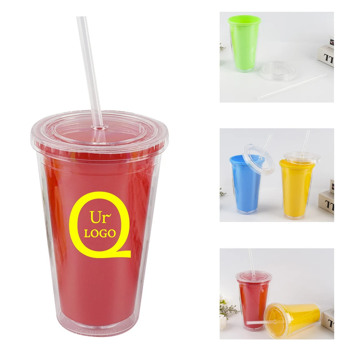 17Oz Tumbler With Straw And Lid 1