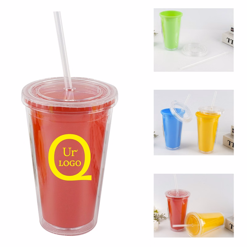17Oz Tumbler With Straw And Lid