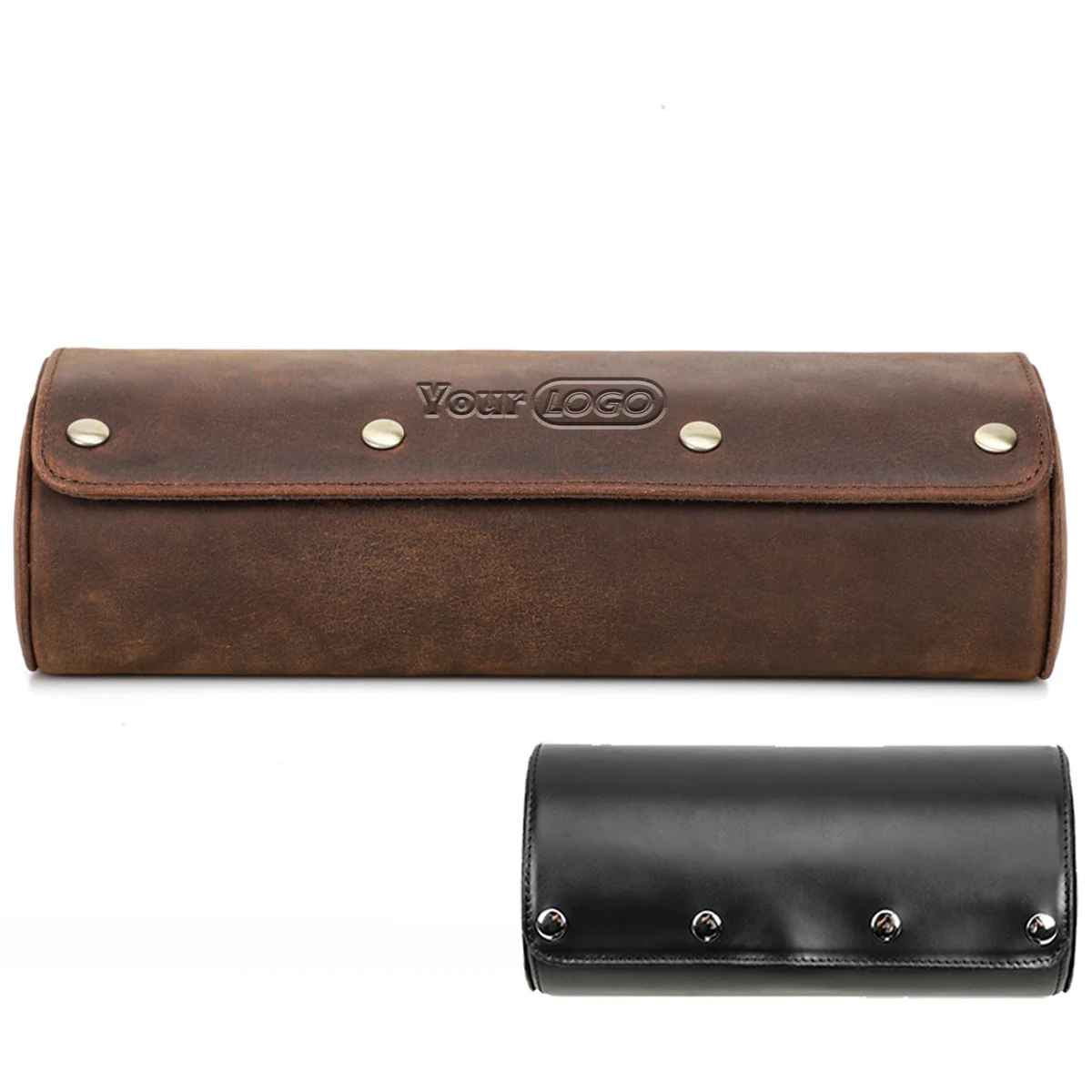 Leather portable Multiple compartments Travel Cosmetic bag 1