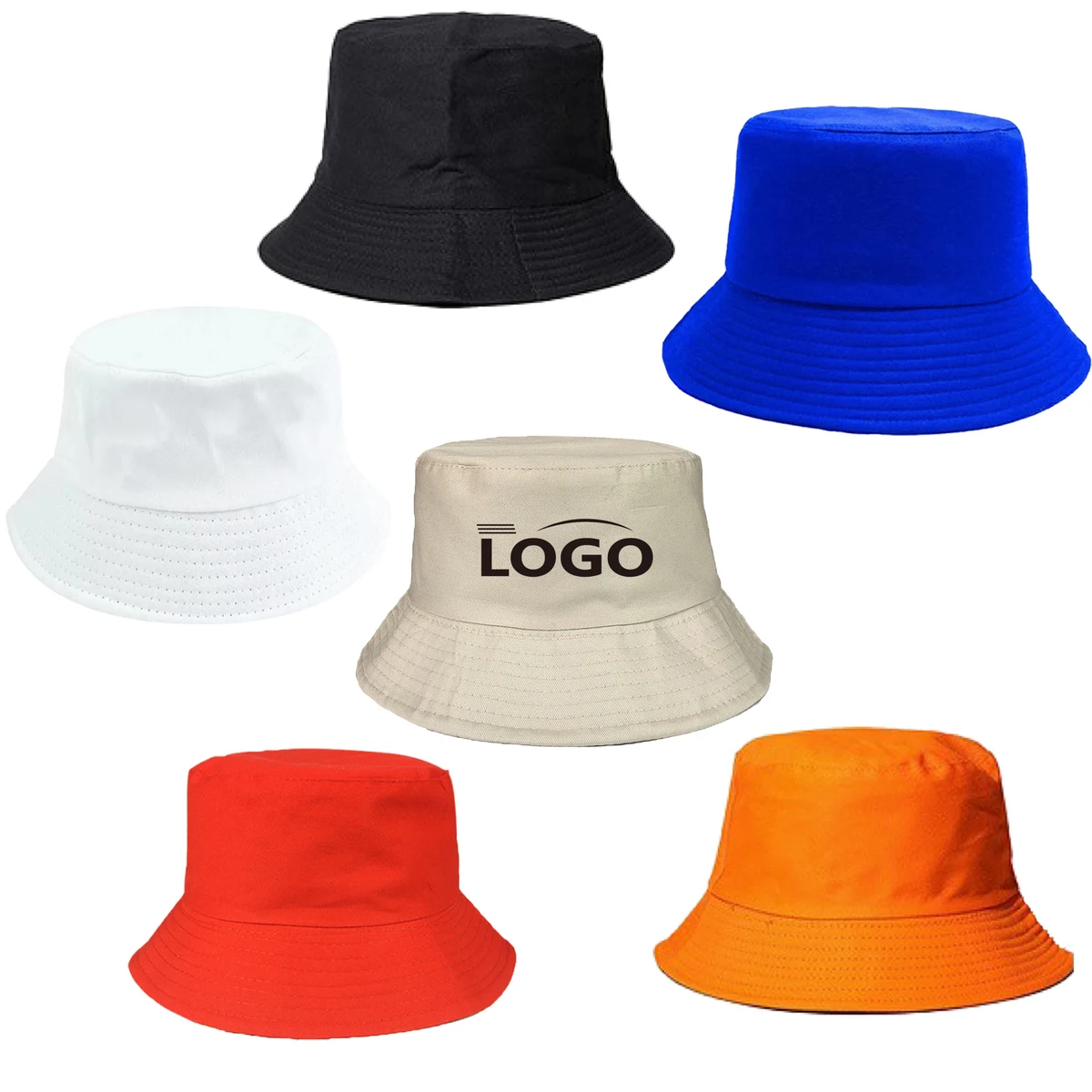 Hat Cotton Bucket Durable Foldable Customizable Fisherman 1