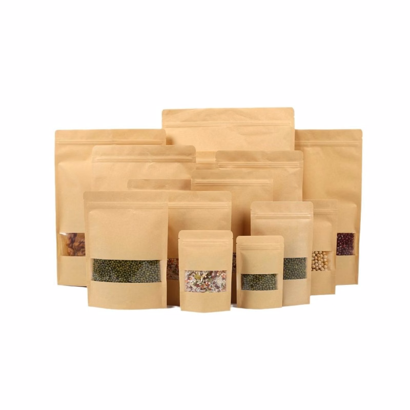 Brown Paper Ziplock Bag