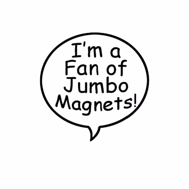 Thought Bubble Shape Stock Vinyl Magnet - 20mil